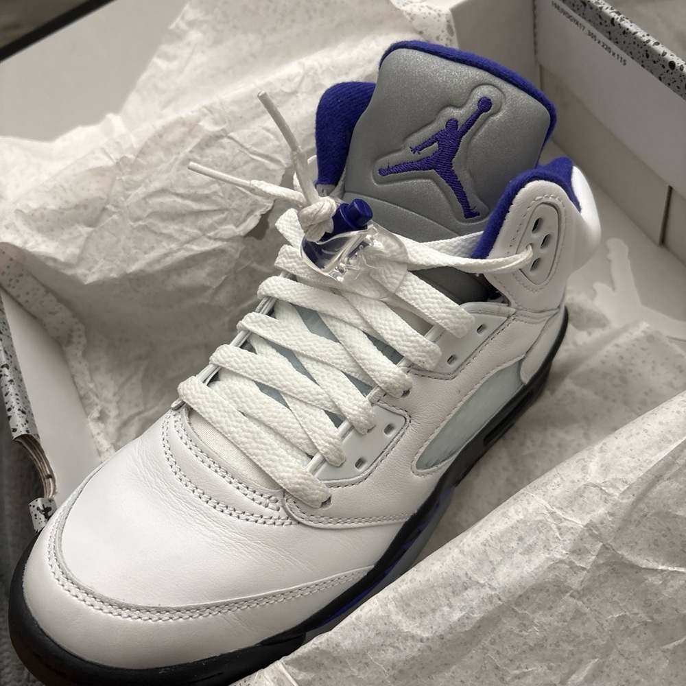 White Concord Jordan 5s - Picture 1 of 3